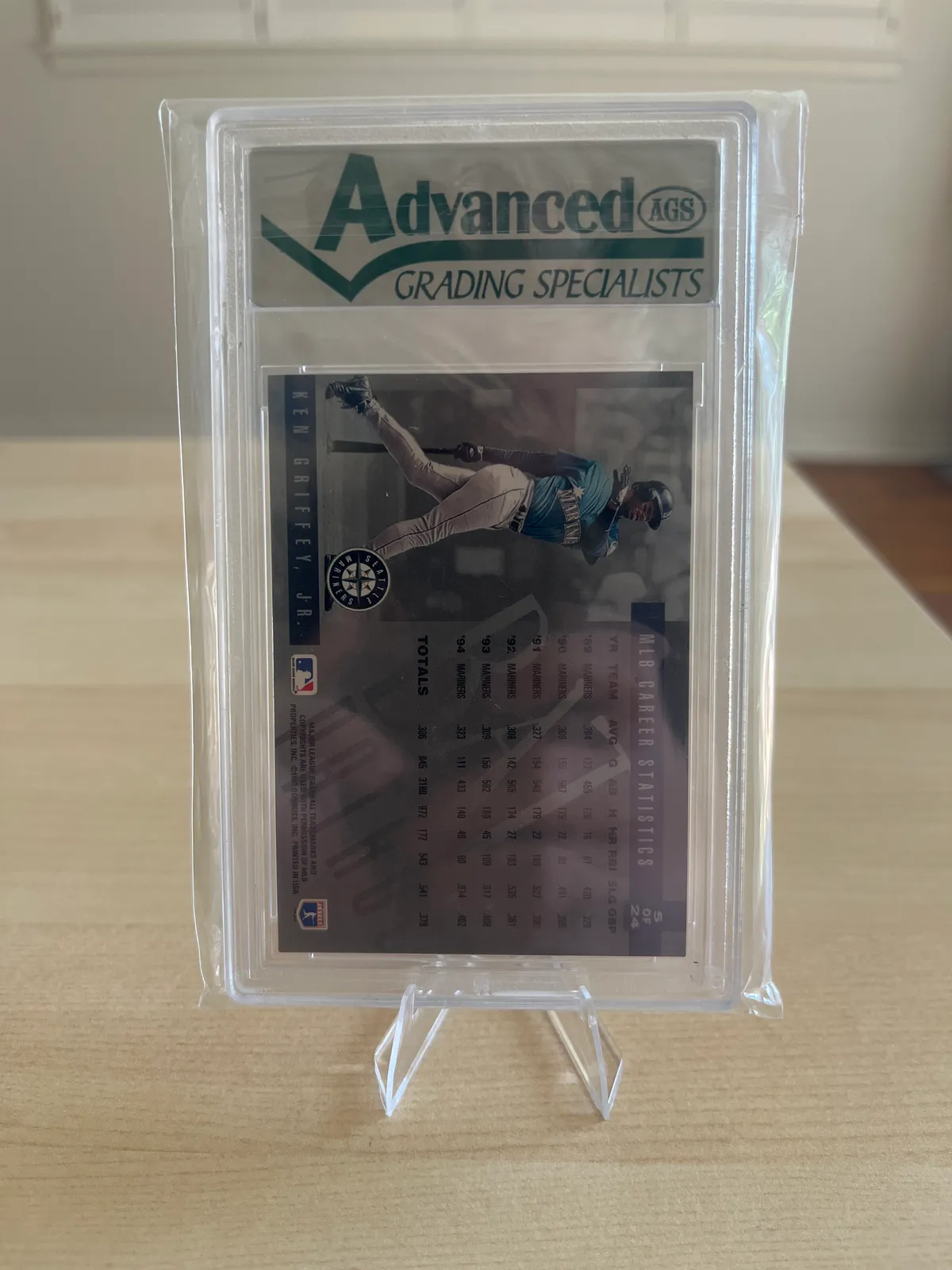 1995 Leaf Bat Patrol #5 Ken Griffey Jr - Image 2